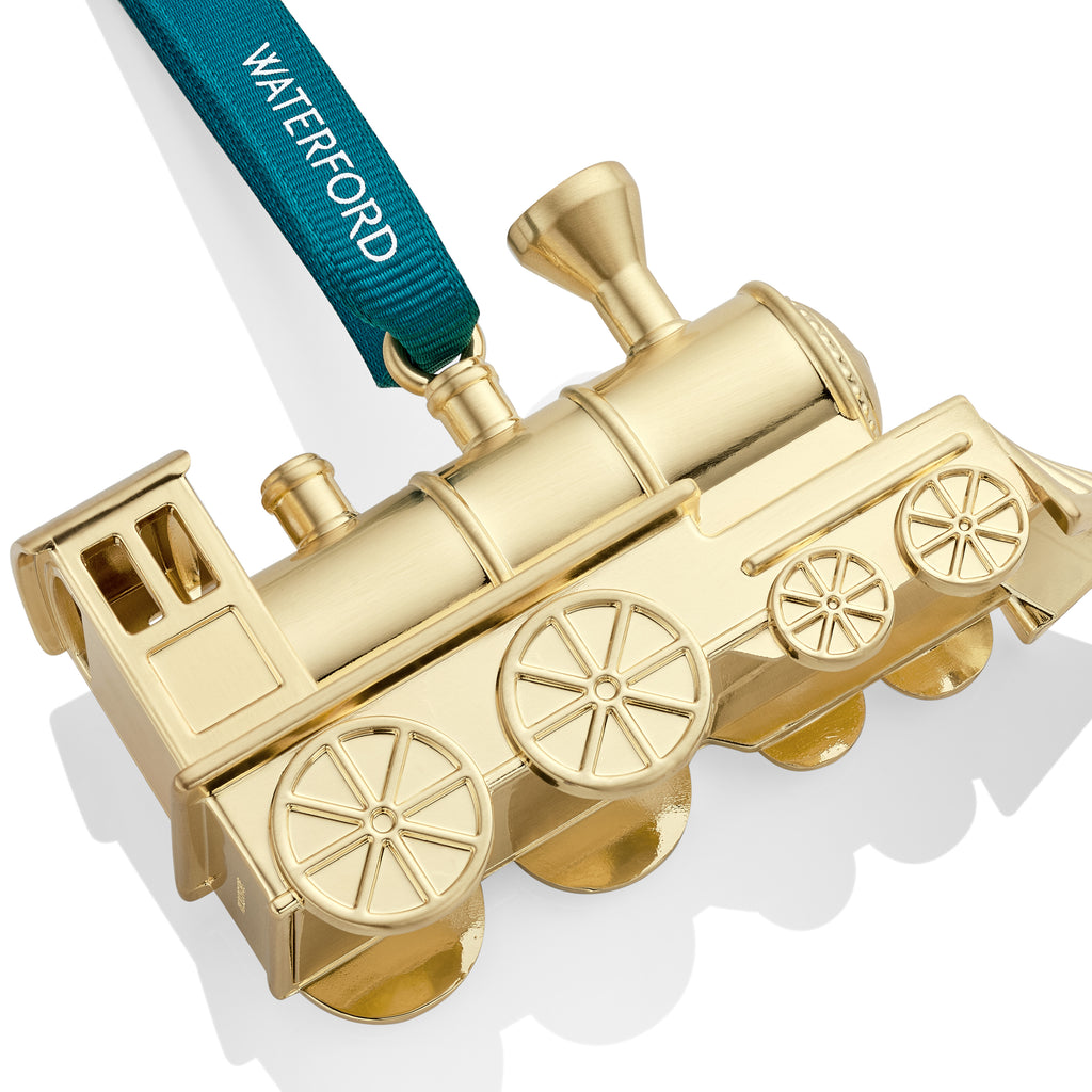 Steam Train Golden Ornament