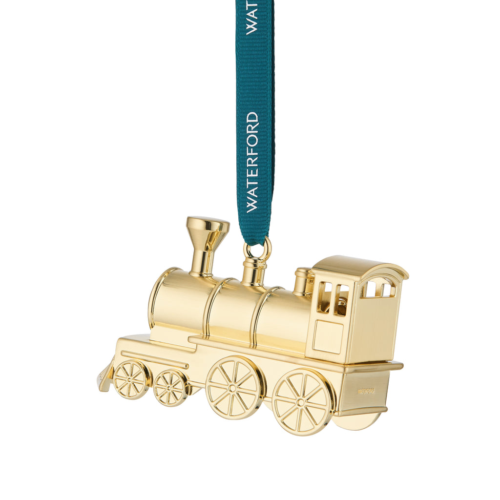 Steam Train Golden Ornament