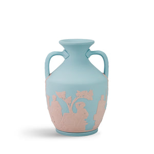 Portland Small Vase in Turqouise & Pink