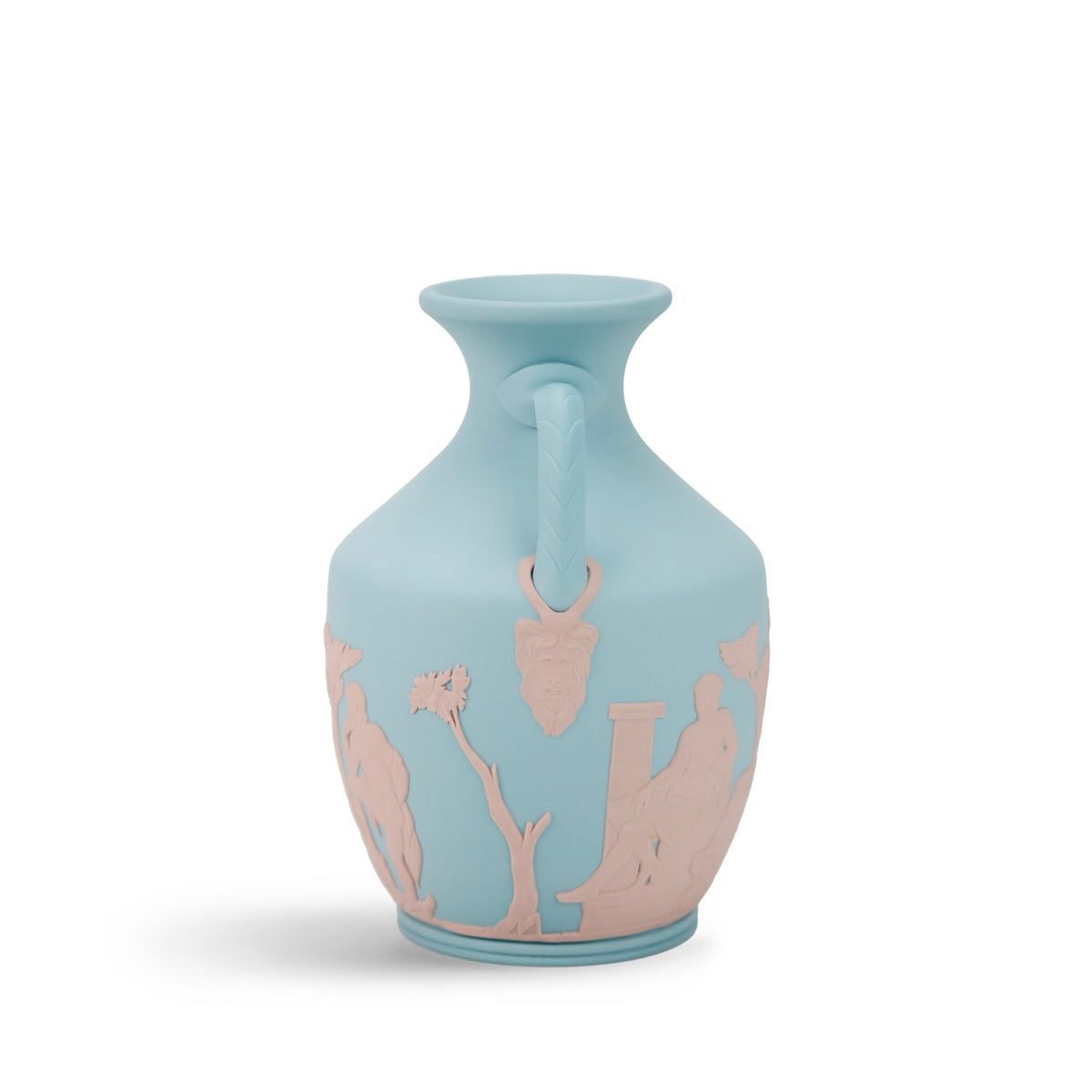 Portland Small Vase in Turqouise & Pink