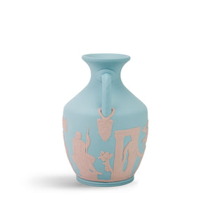 Portland Small Vase in Turqouise & Pink