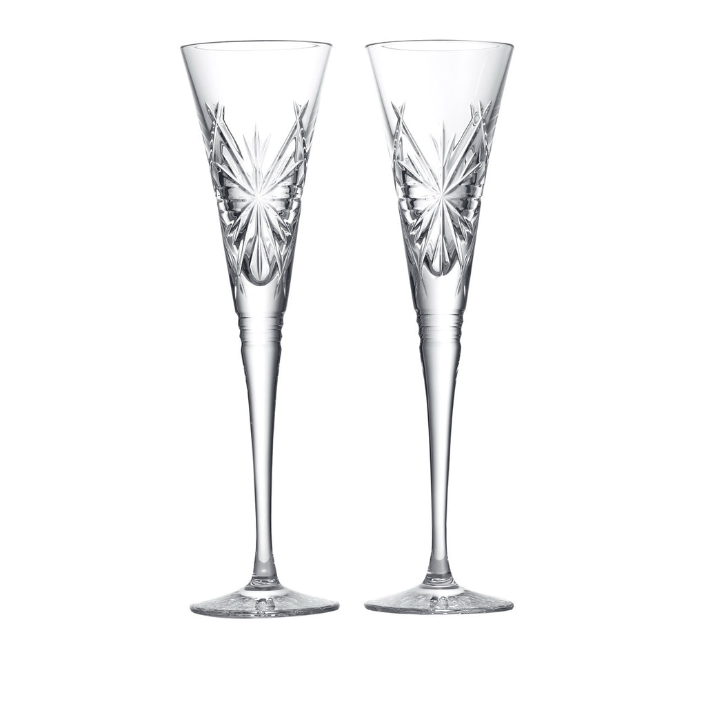 Winter Wonders Flutes Snowflakes, Set of 2