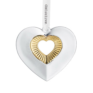 Heart Ornament with Gold