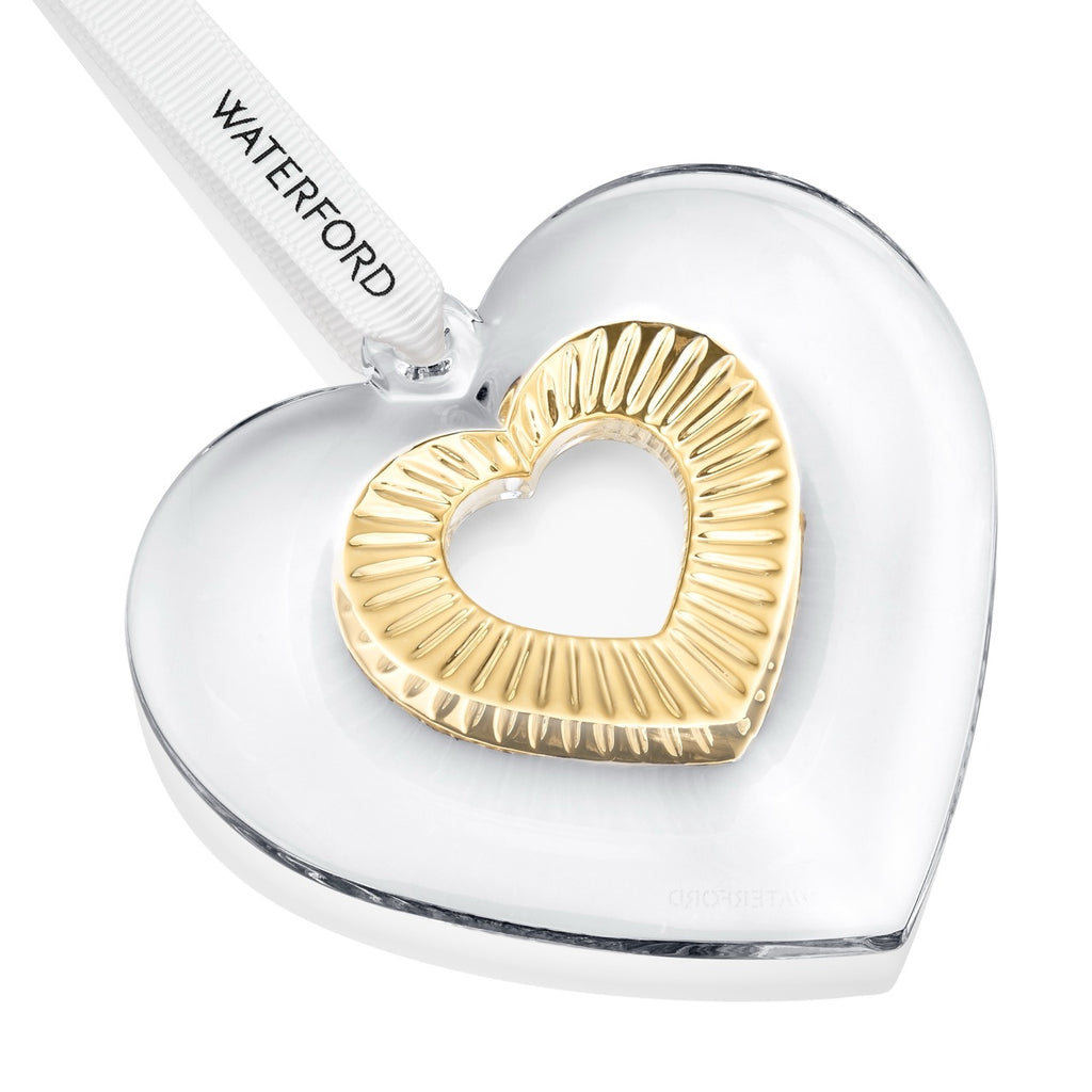 Heart Ornament with Gold