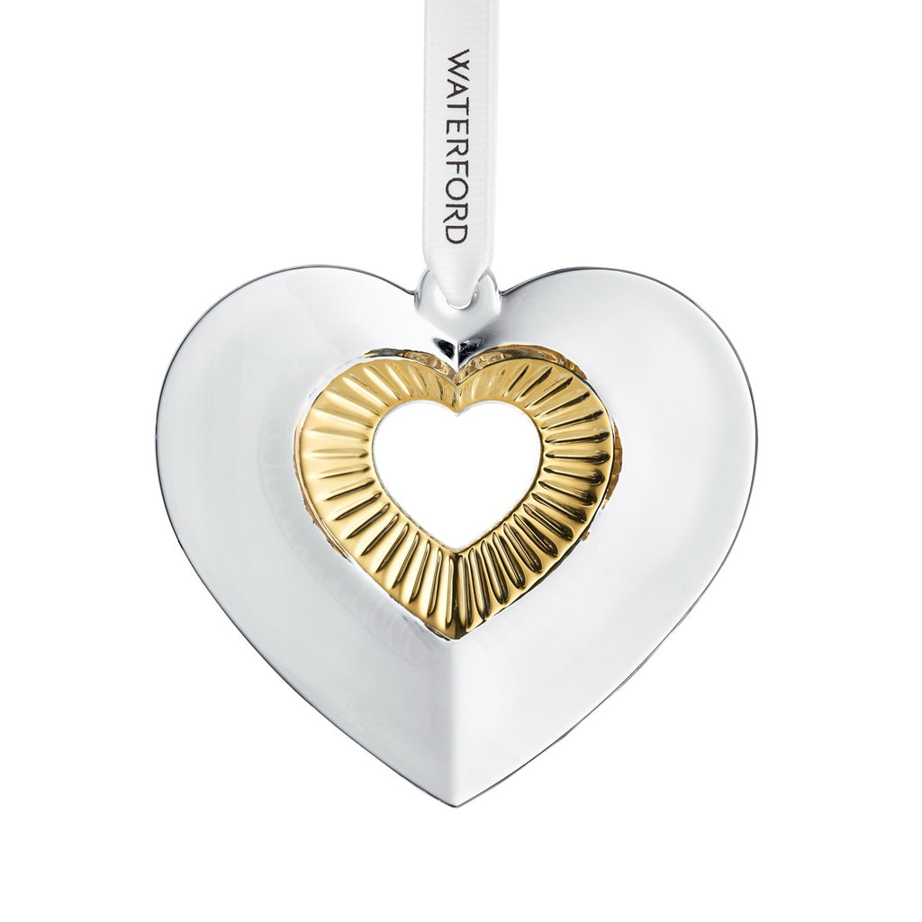 Heart Ornament with Gold