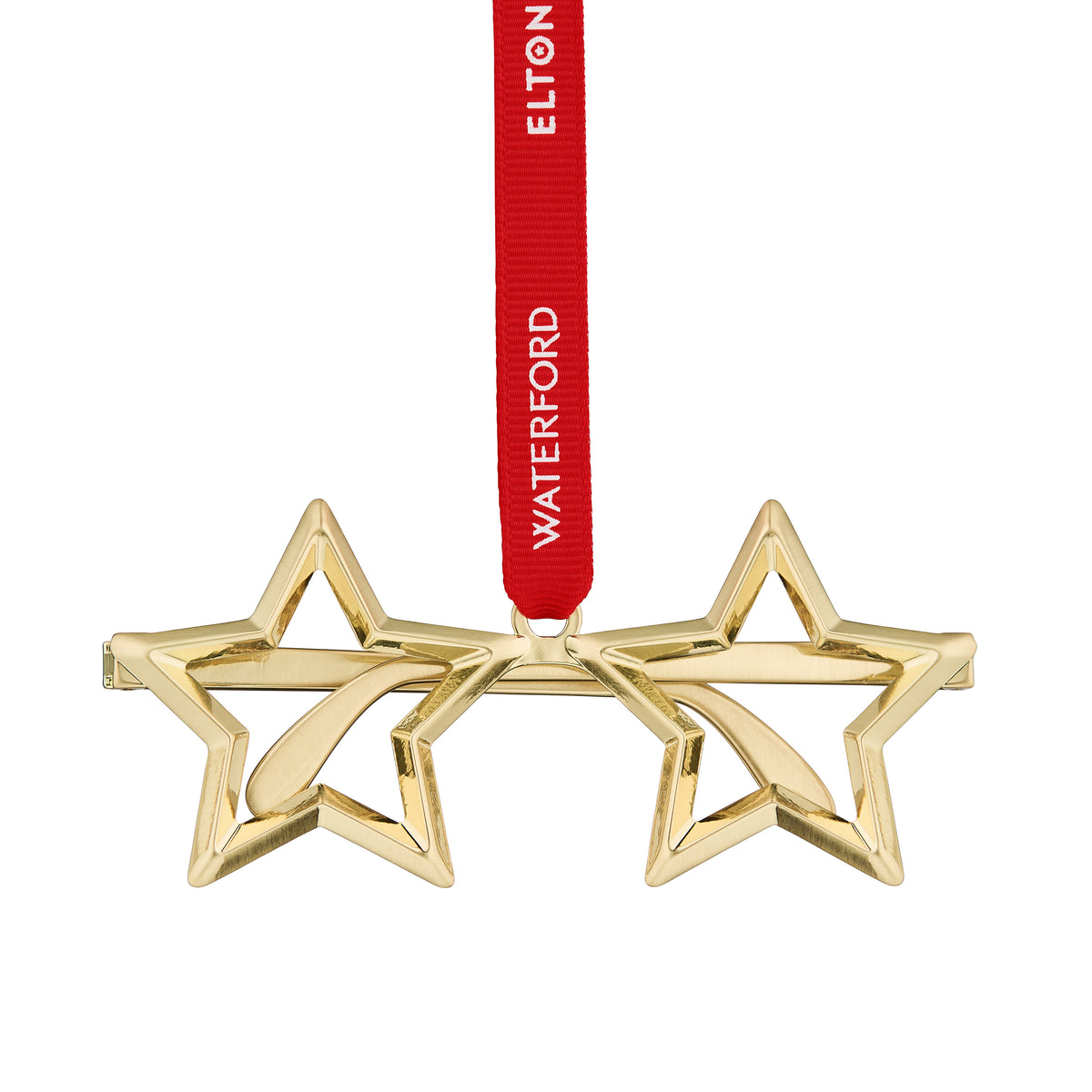 Elton John Golden Star Glasses Ornament