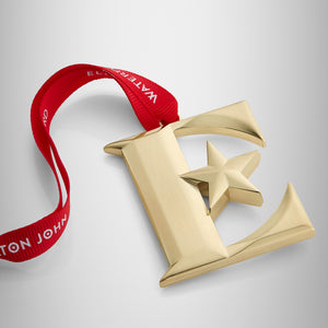 Elton John Golden E Icon Ornament