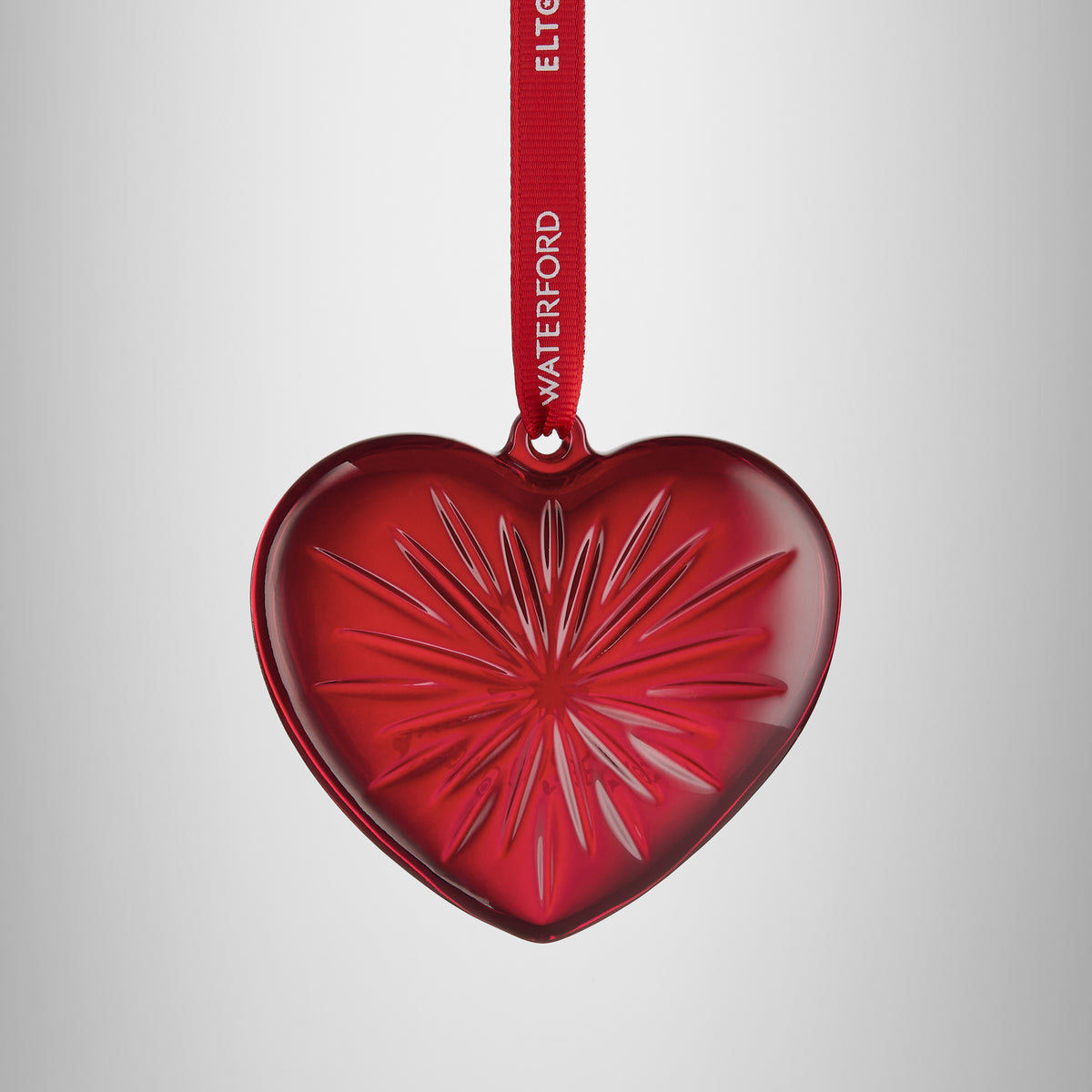 Elton John Aids Foundation Red Heart Ornament