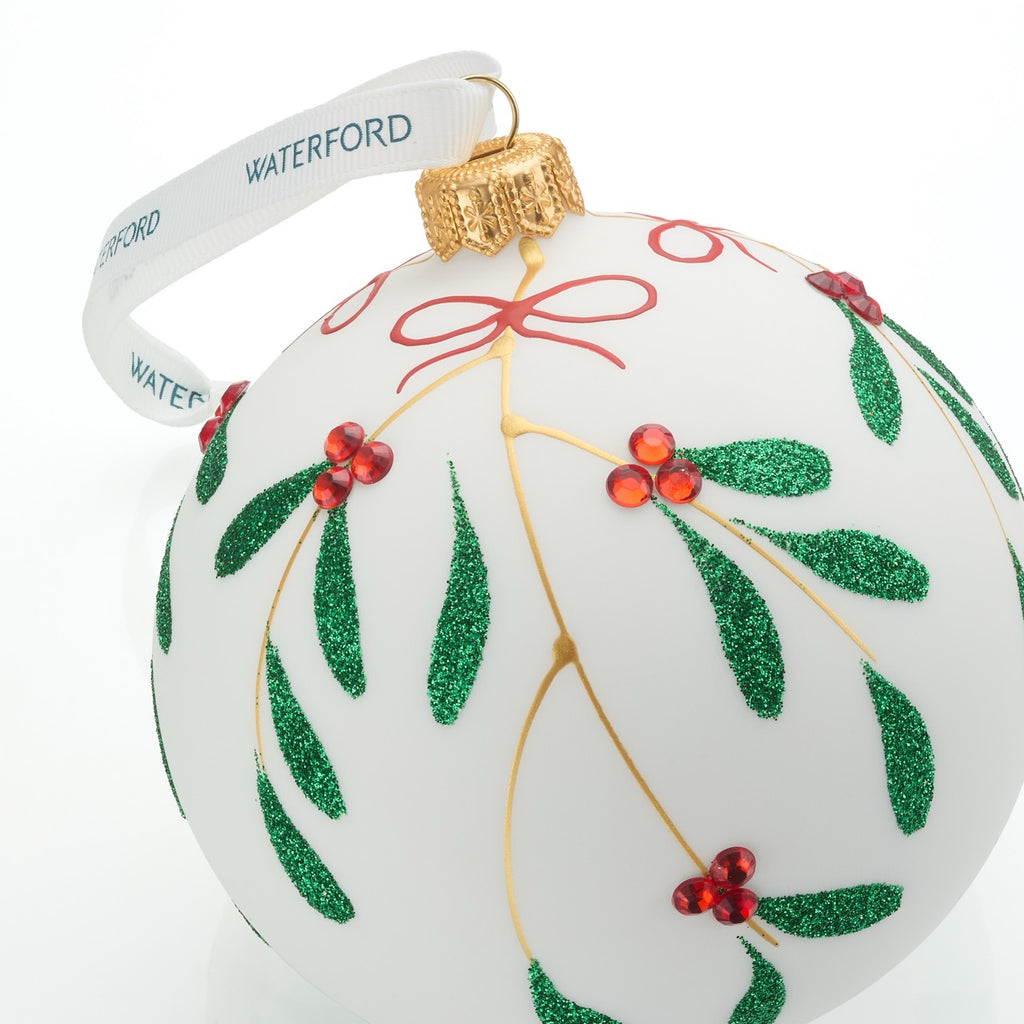 Holiday Heirlooms Mistletoe Bauble Ornament