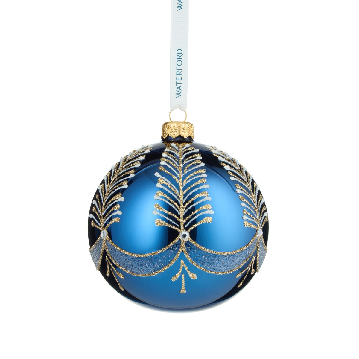 Holiday Heirlooms Blue Bauble Ornament