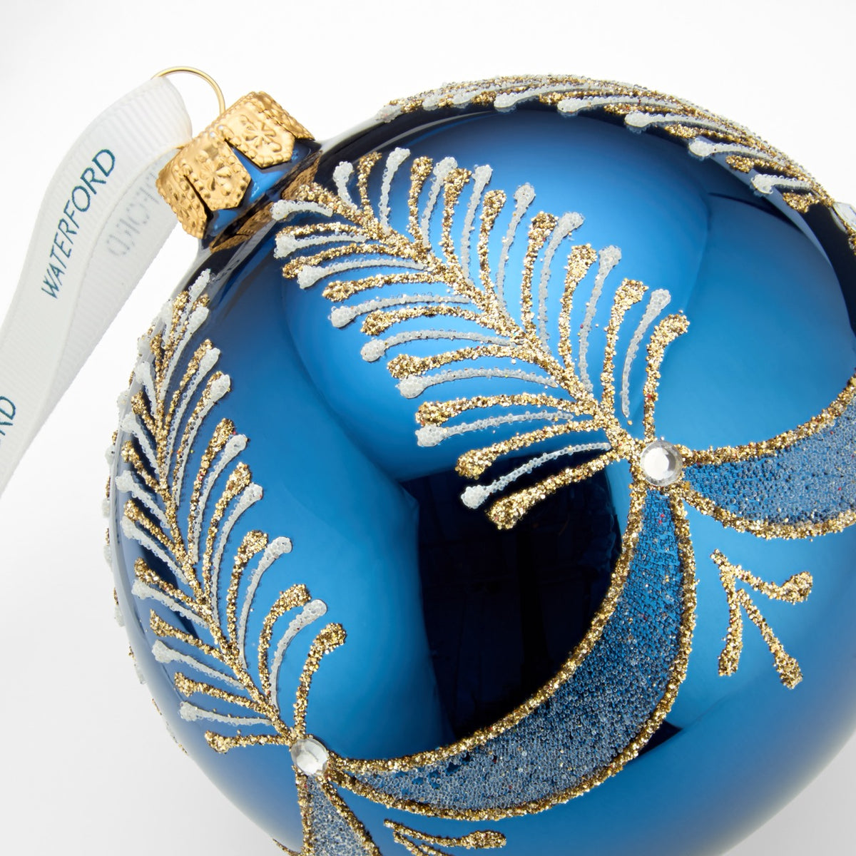 Holiday Heirlooms Blue Bauble Ornament