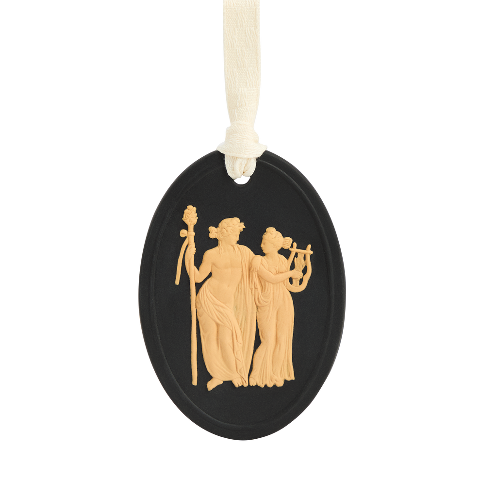 Festive Ardent Jasper Ornament Black & Cane