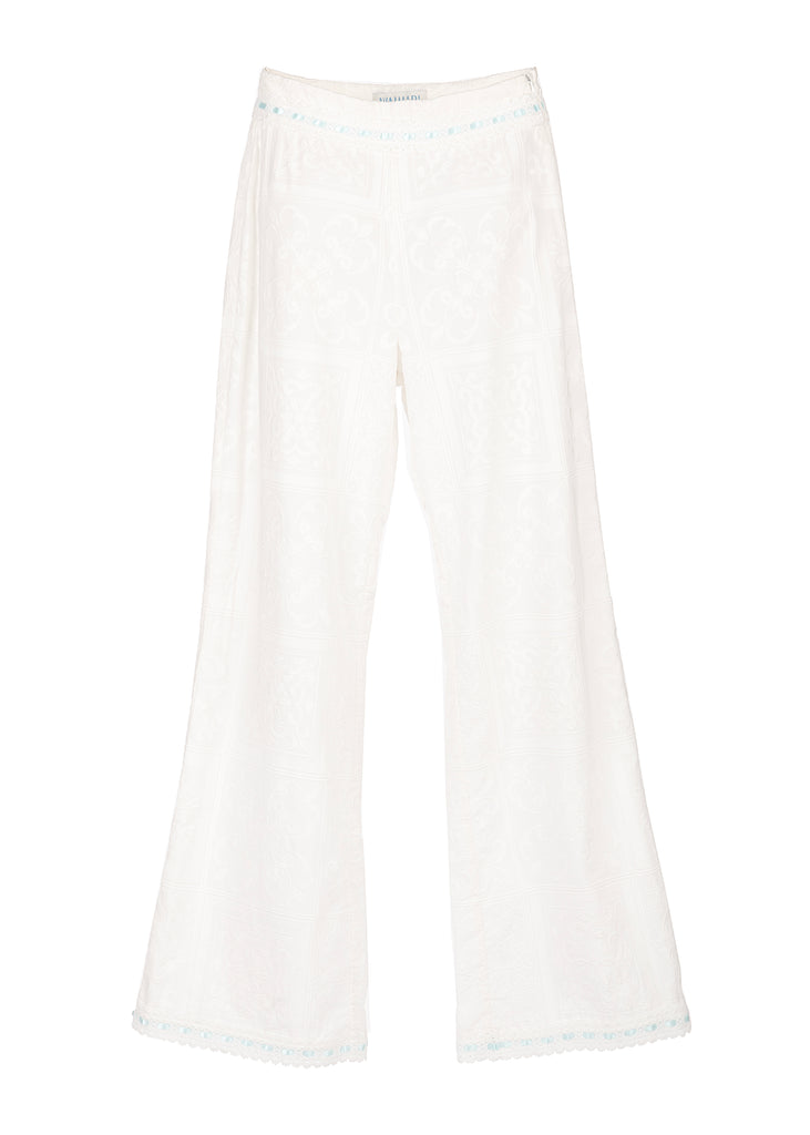 Something Blue Pants in White