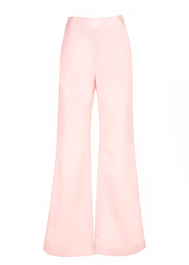 Morganite Faille Cropped Tuxedo Trouser