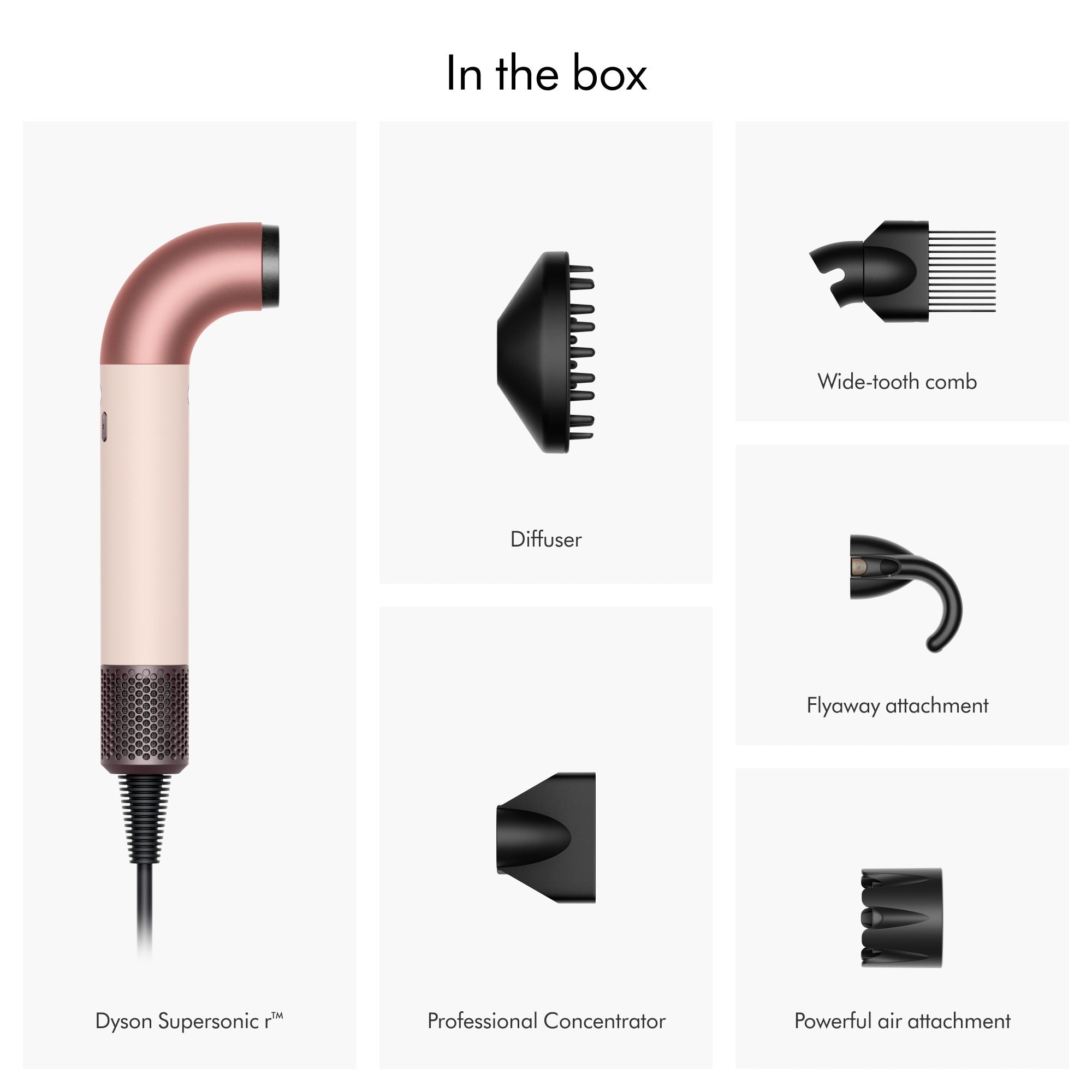 Supersonic R Precision Hair Dryer in Pink & Rose Gold