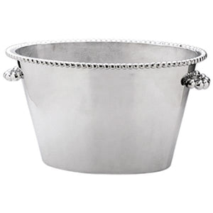Pearled Double Ice Bucket | Mariposa Barware