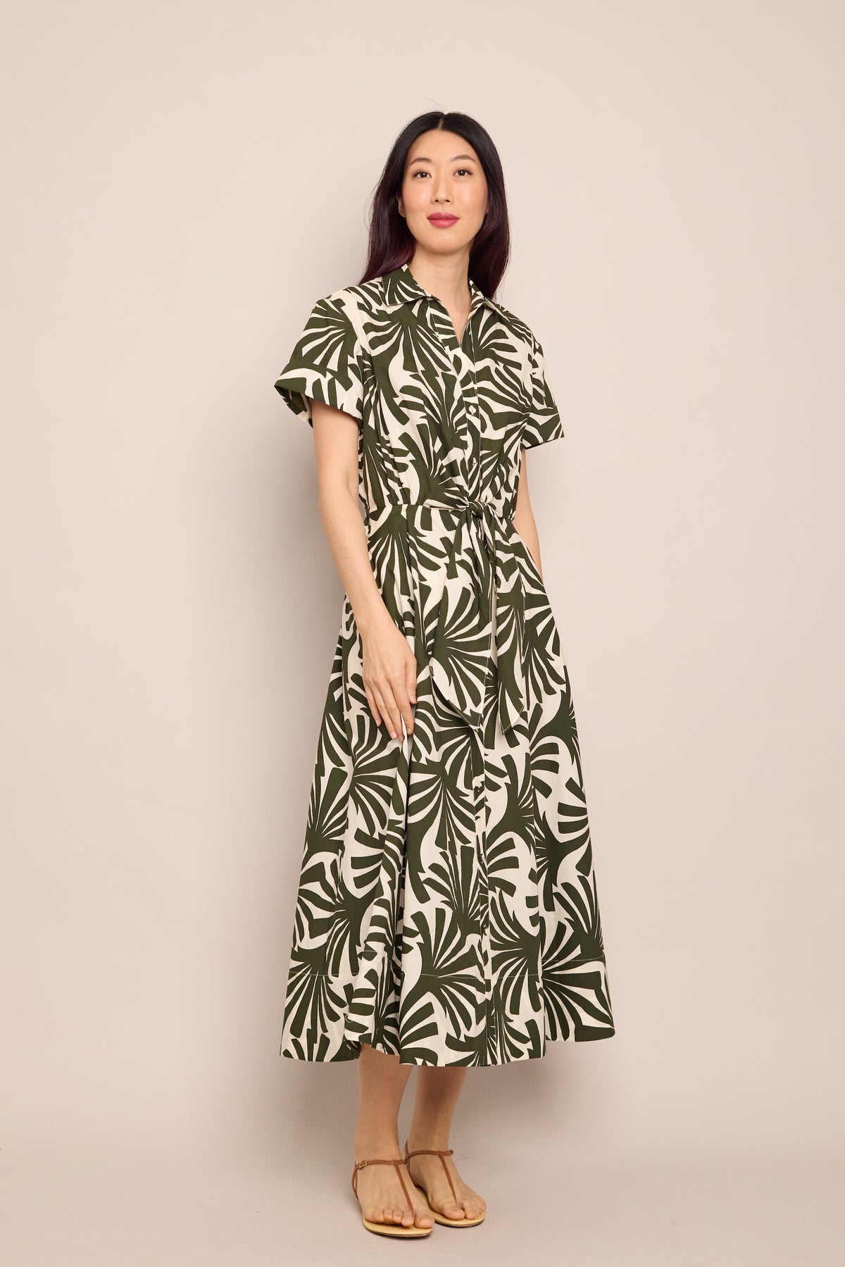 Asbury Dress in Cataline Olive