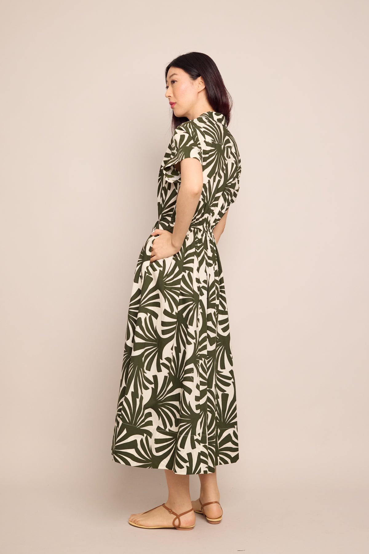 Asbury Dress in Cataline Olive