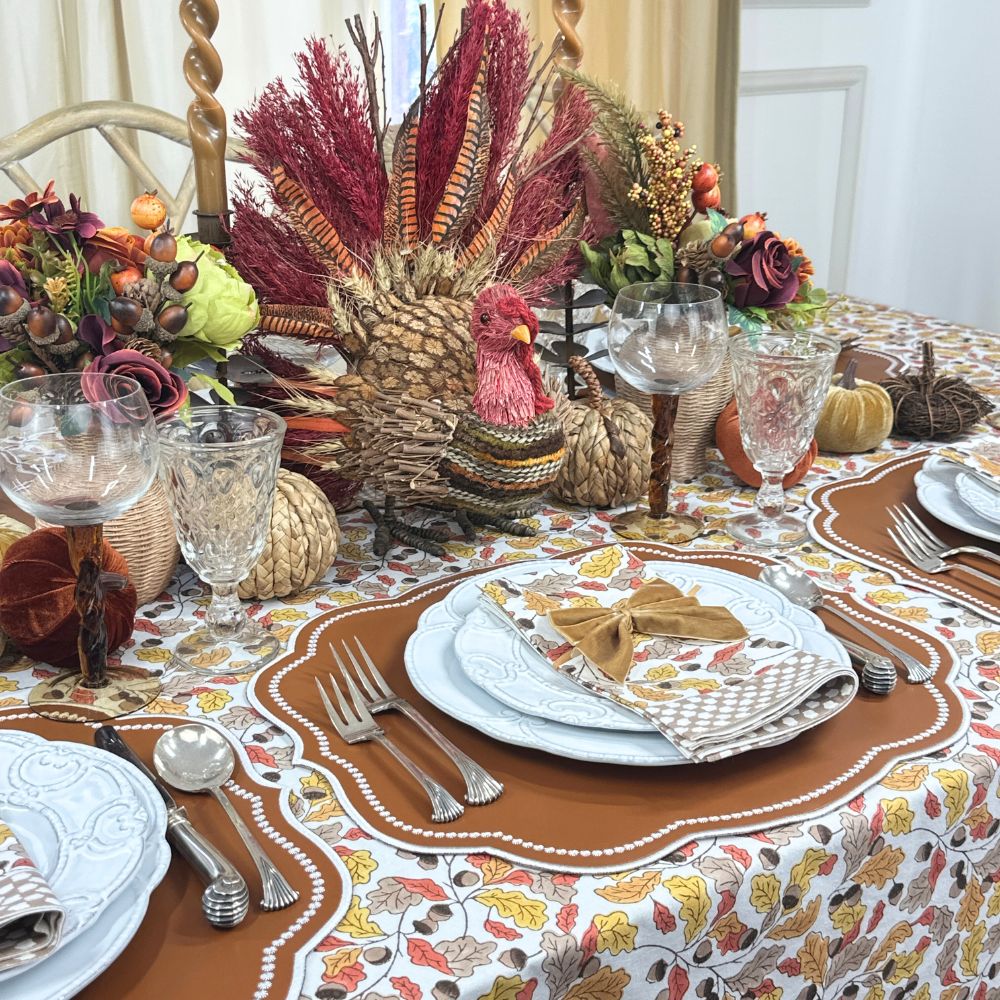 Acorns & Leaves Tablecloth