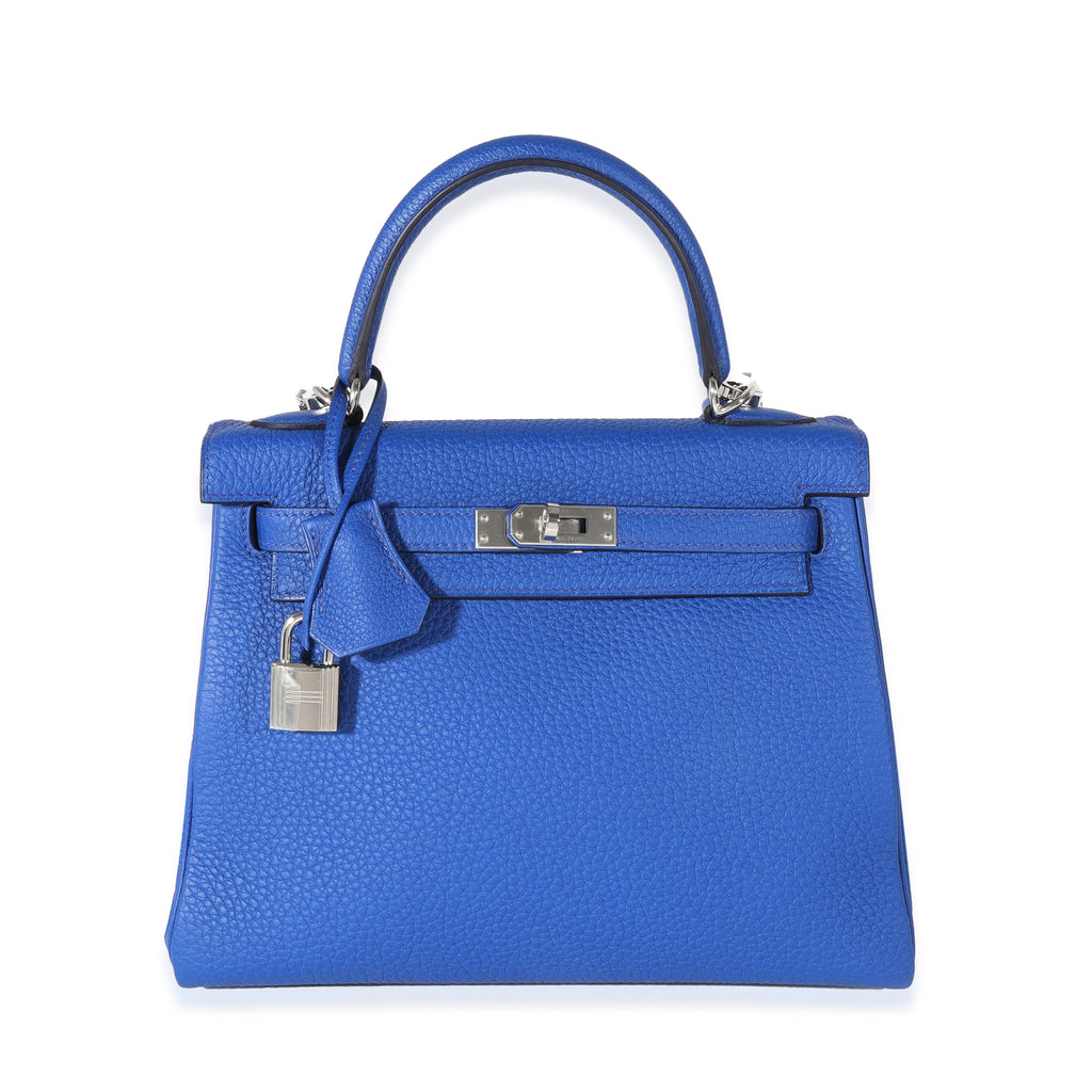Hermès Bleu Royal Togo Kelly Retourne 25