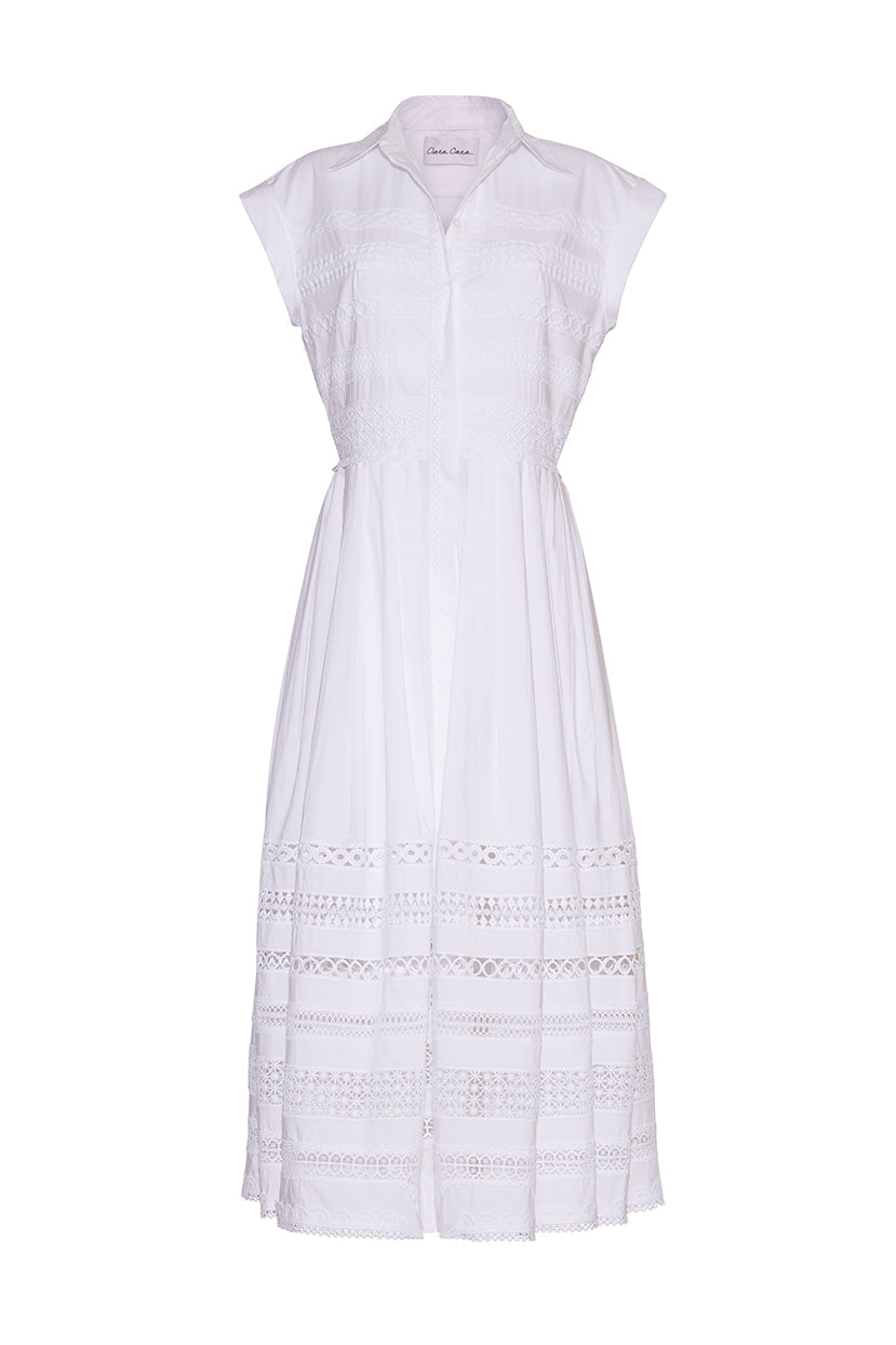 Octavia Dress in White