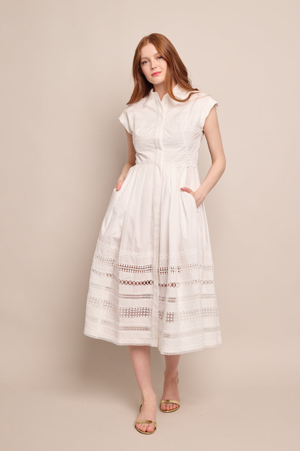 Octavia Dress in White