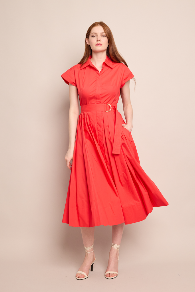 Octavia Dress in Red