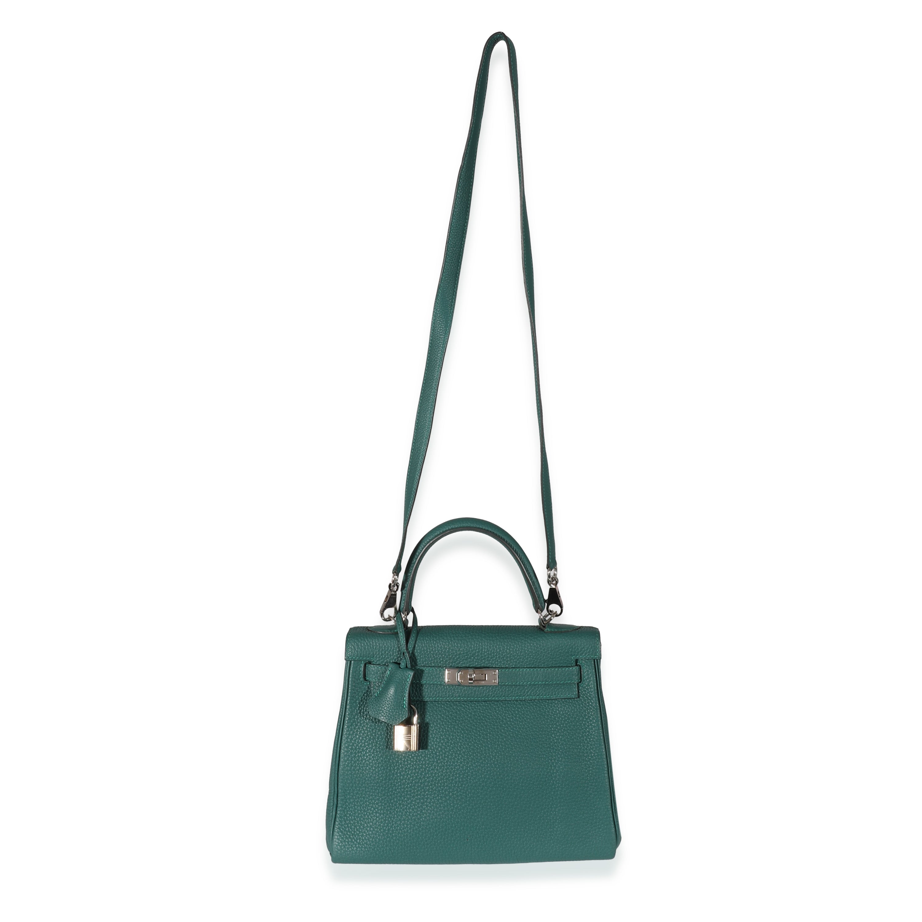 Hermès Malachite Togo Retourne Kelly 25