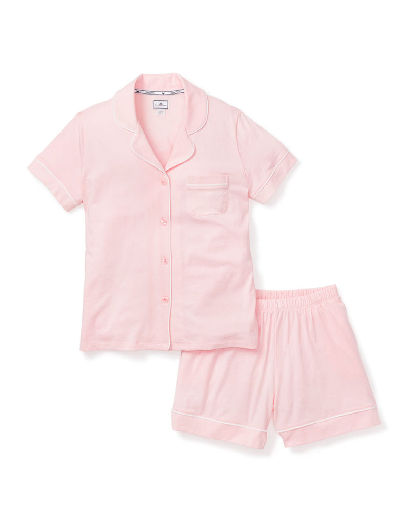 Women’s Pima Pajama Short Sleeve Short Set in Pink