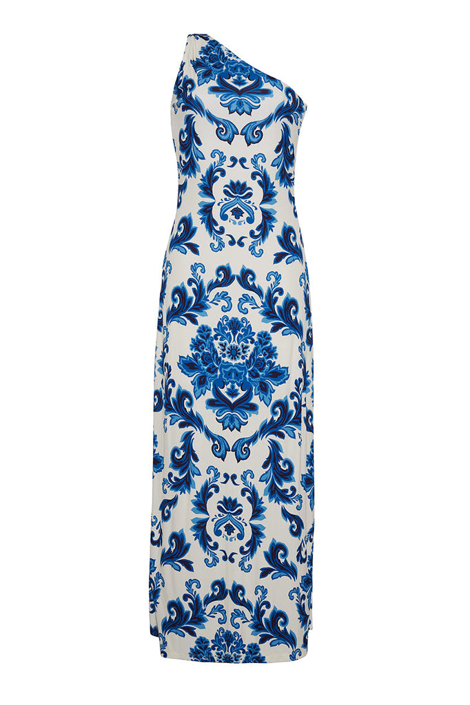 Nicky Dress in Fiore Evening Blue