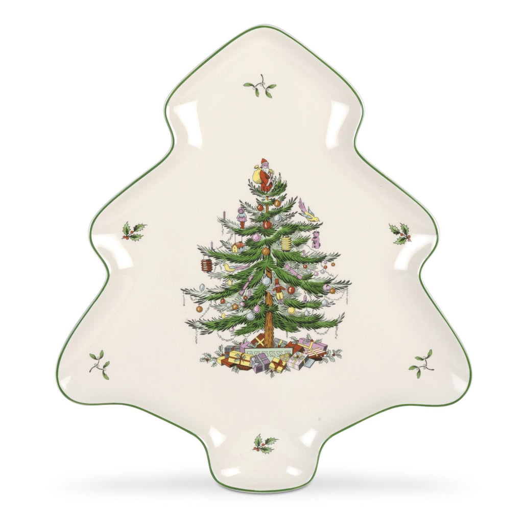 Christmas Tree 14" Tree Shape Dish