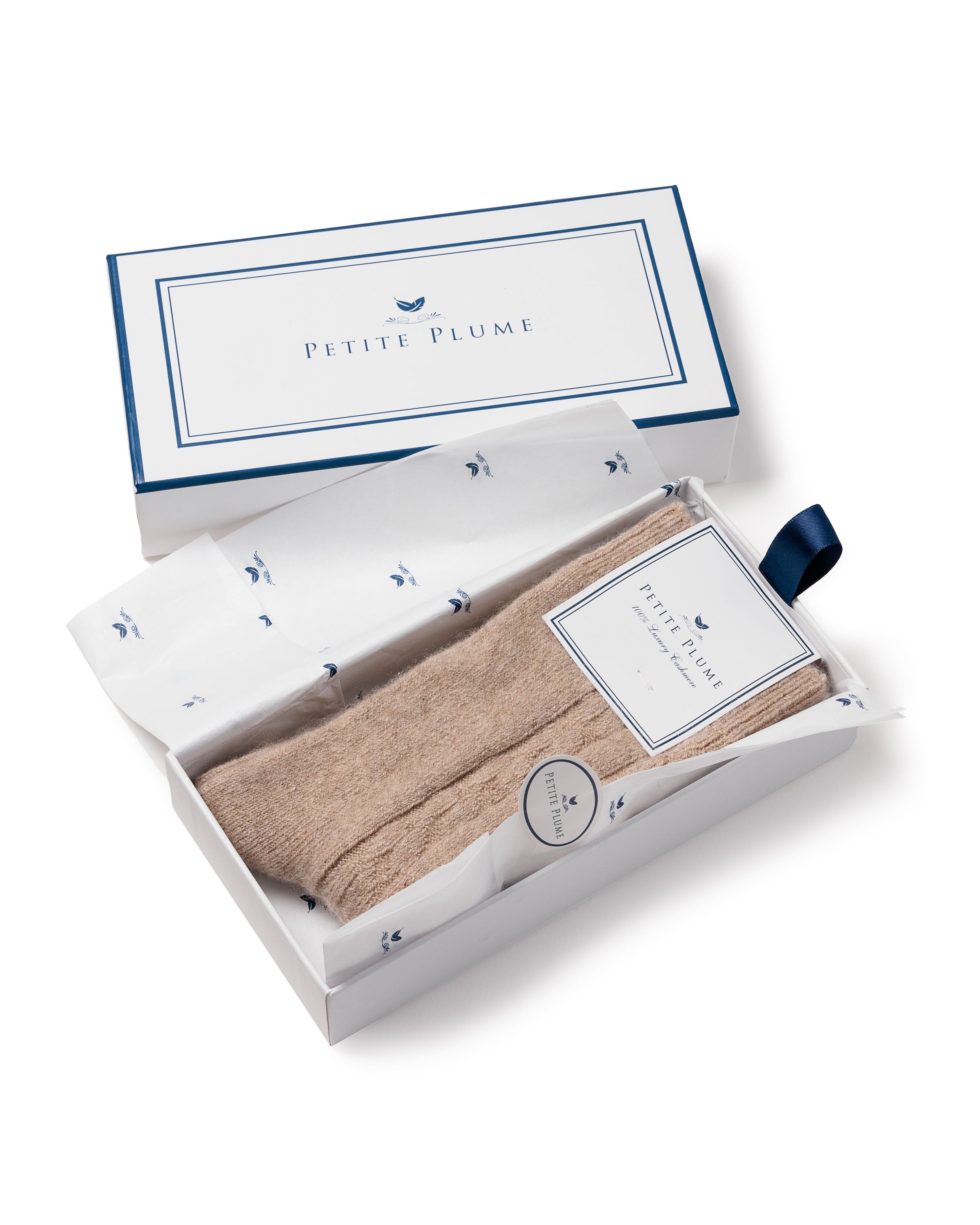 Men’s Cashmere Socks in Beige