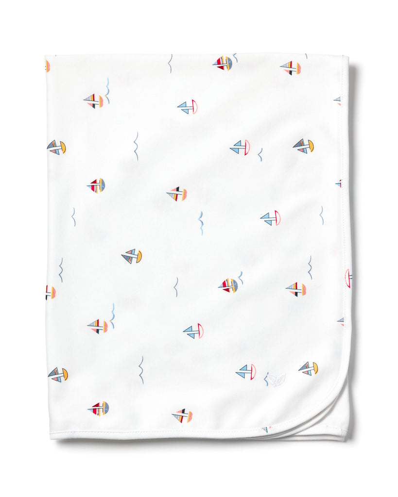 Pima Baby Blanket in Bateau