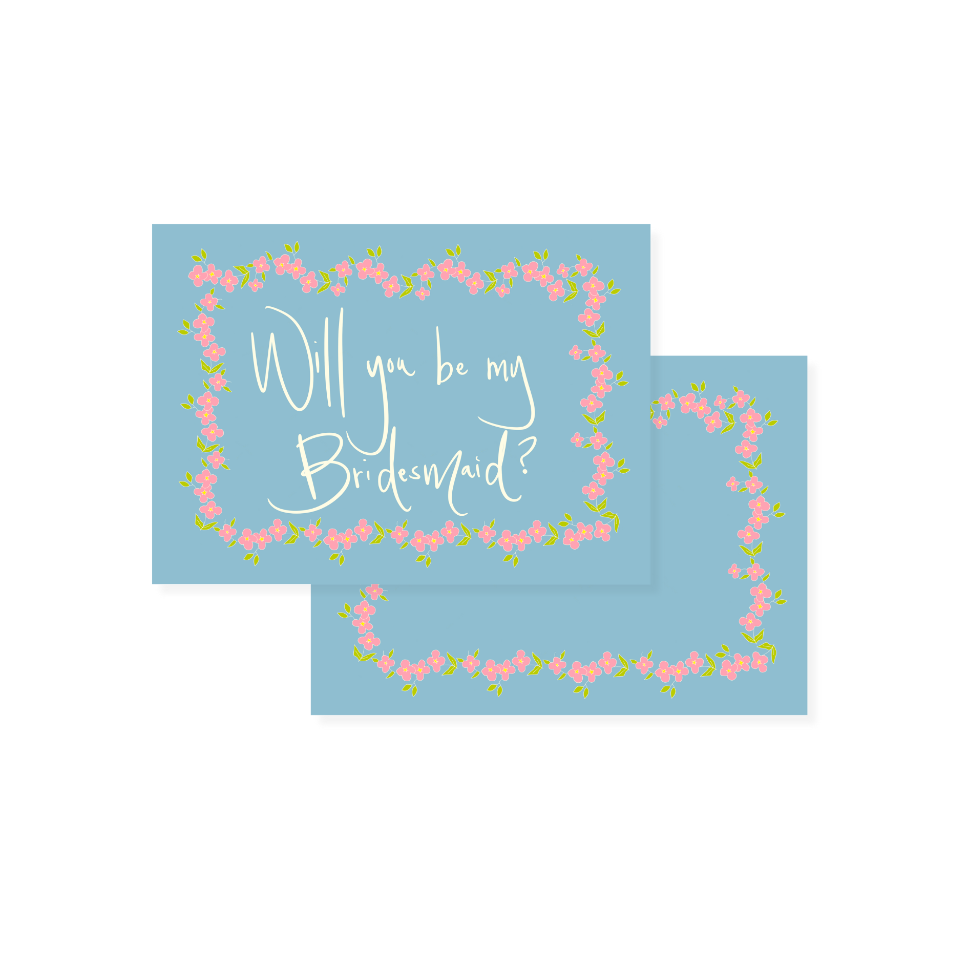Blooming Aquamarine Proposal Card Set