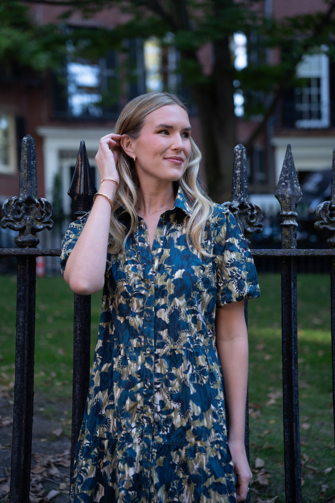 Mirasol Dress in Cirque Terre Navy