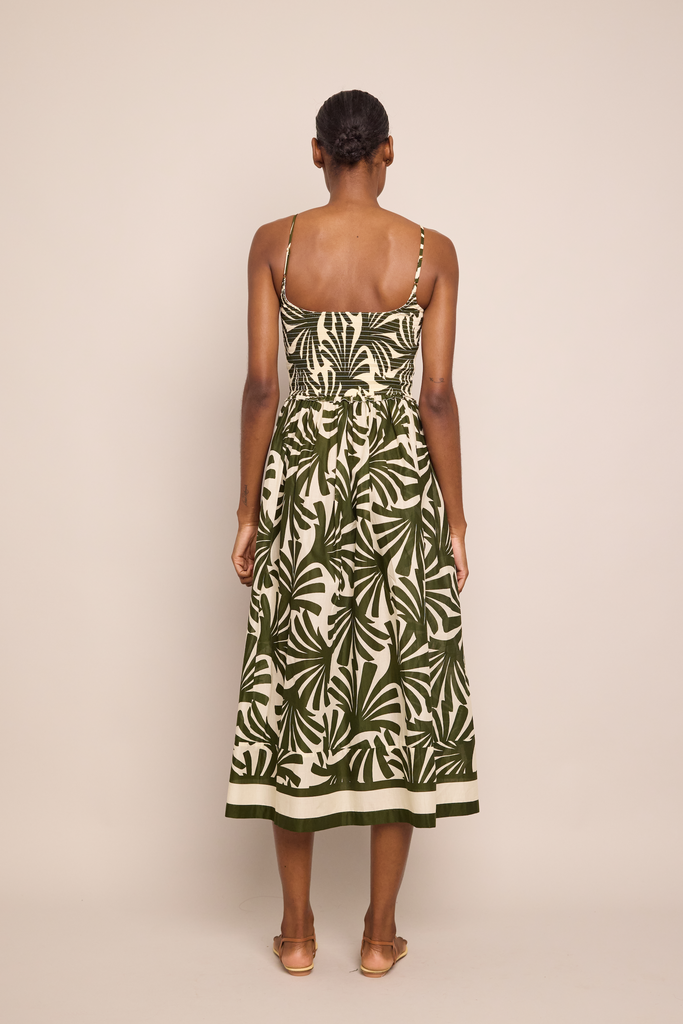 Carmen Dress in Catalina Olive