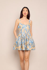 Ria Dress in Farfella Ginger Root