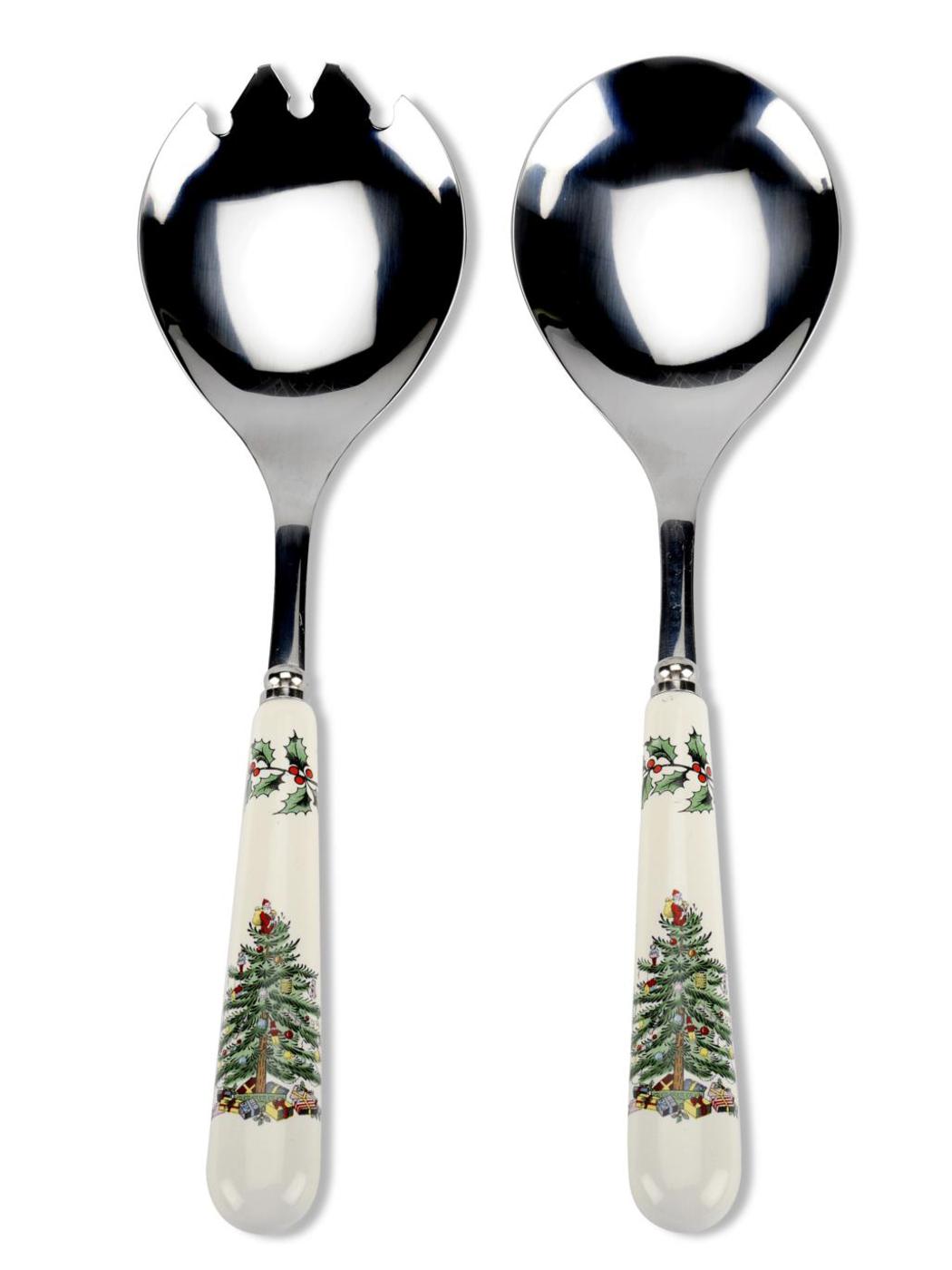Christmas Tree 10" Salad Servers, Set of 2