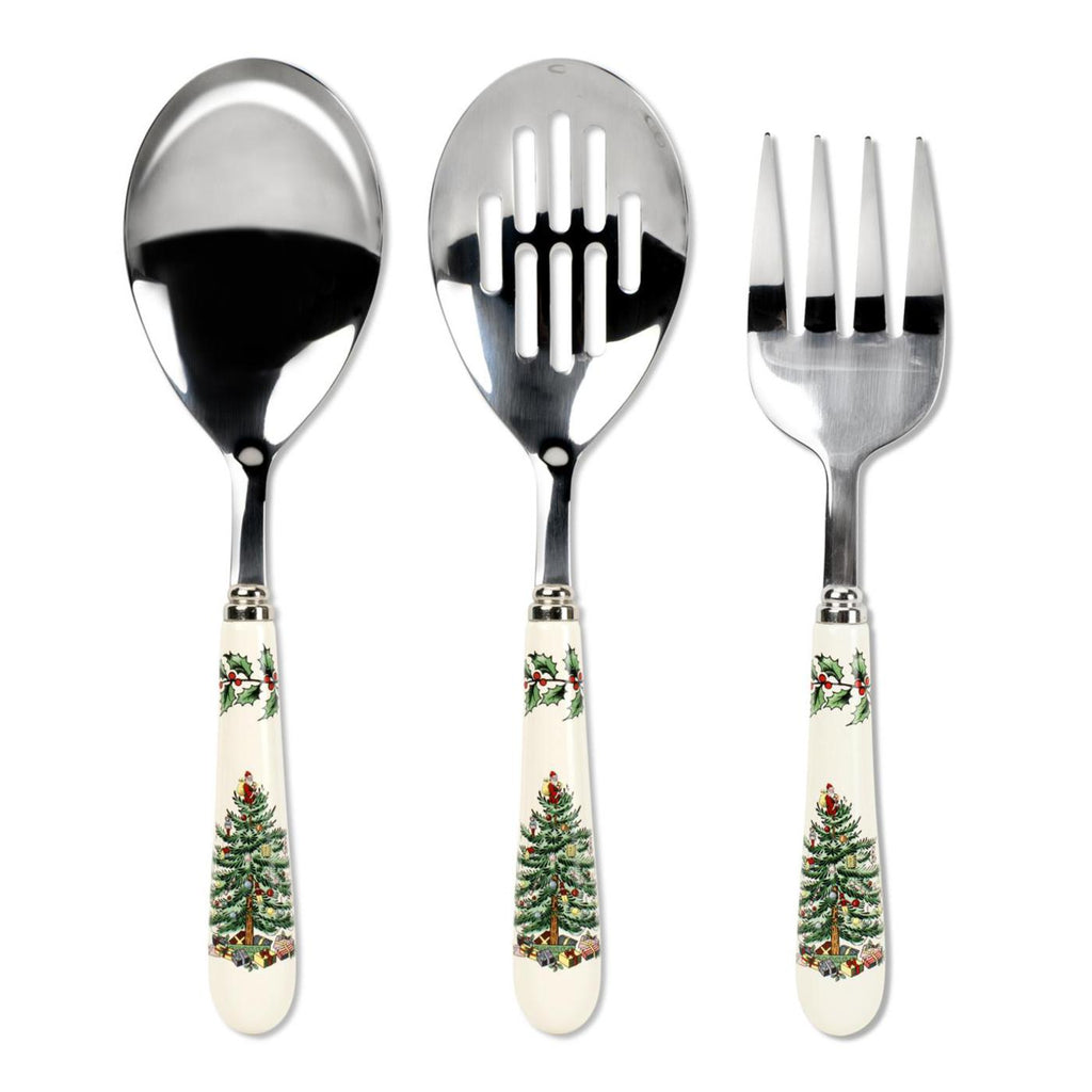 Christmas Tree 2-Piece Cutlery Serving Set