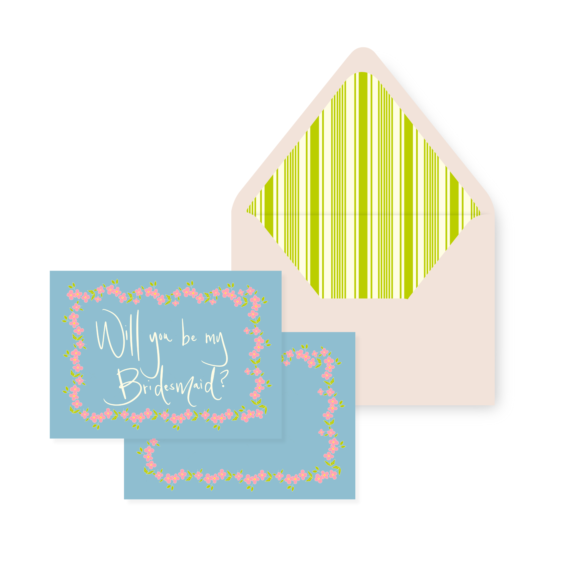 Blooming Aquamarine Proposal Card Set