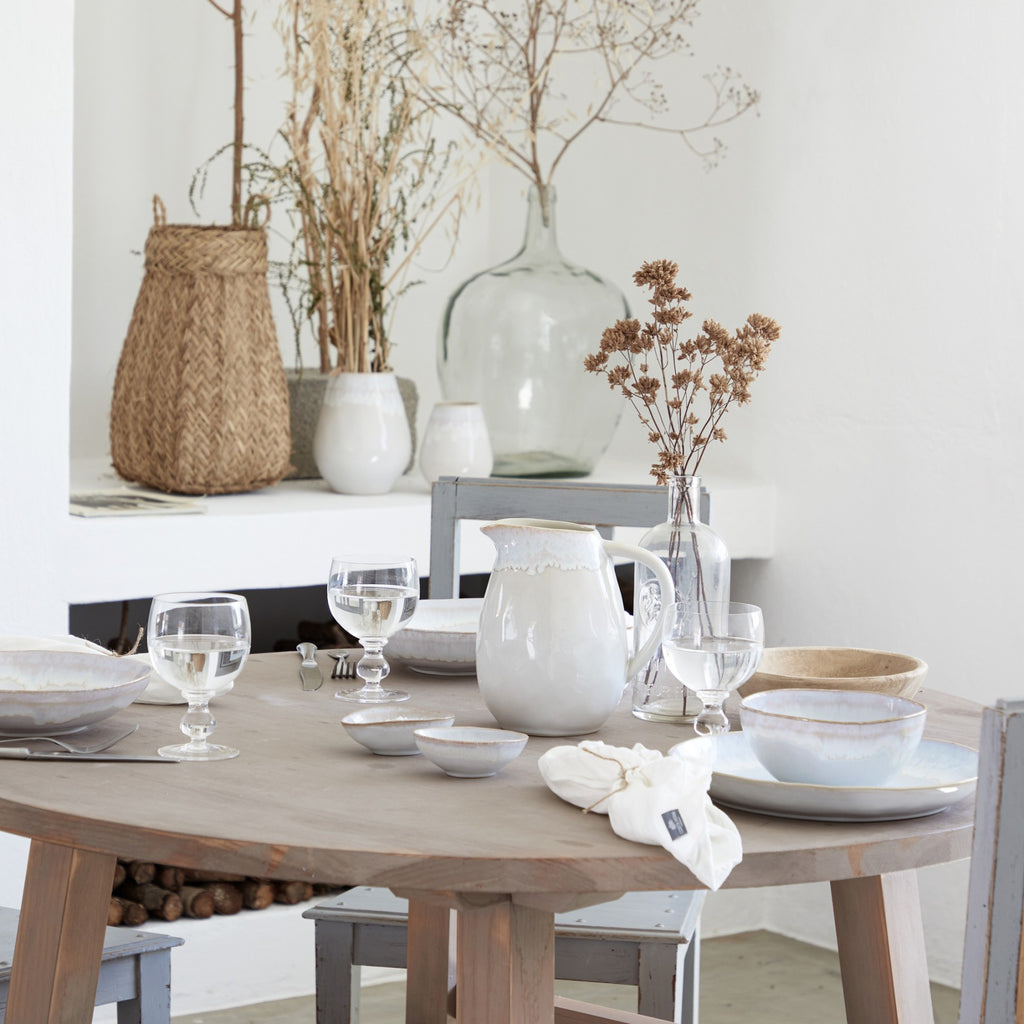 Brisa Collection Salad Plates in Salt, Set of 6