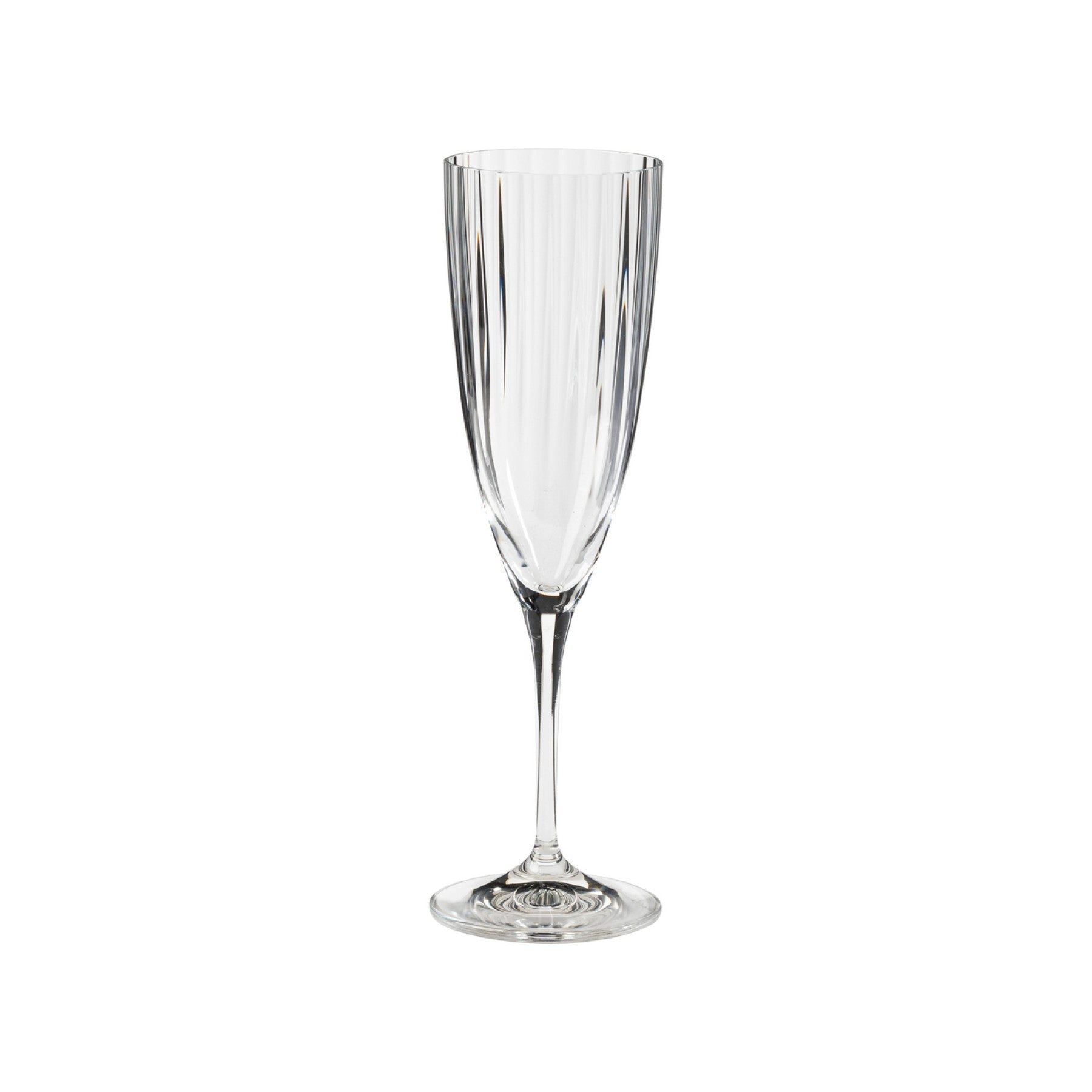 Sensa Collection Flutes in Clear, Set of 6