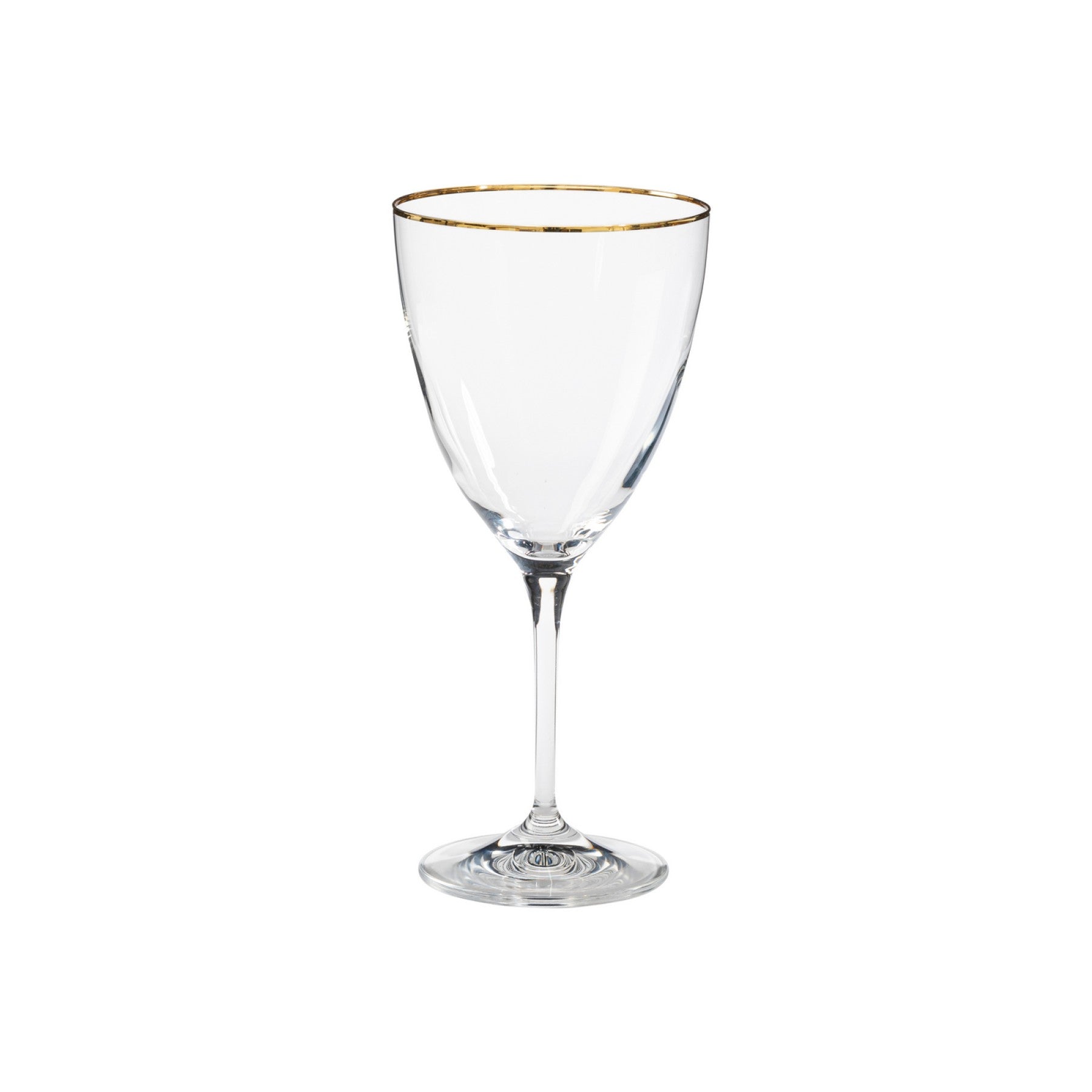 Sensa Collection Water Glasses 14 oz in Golden Rim, Set of 6