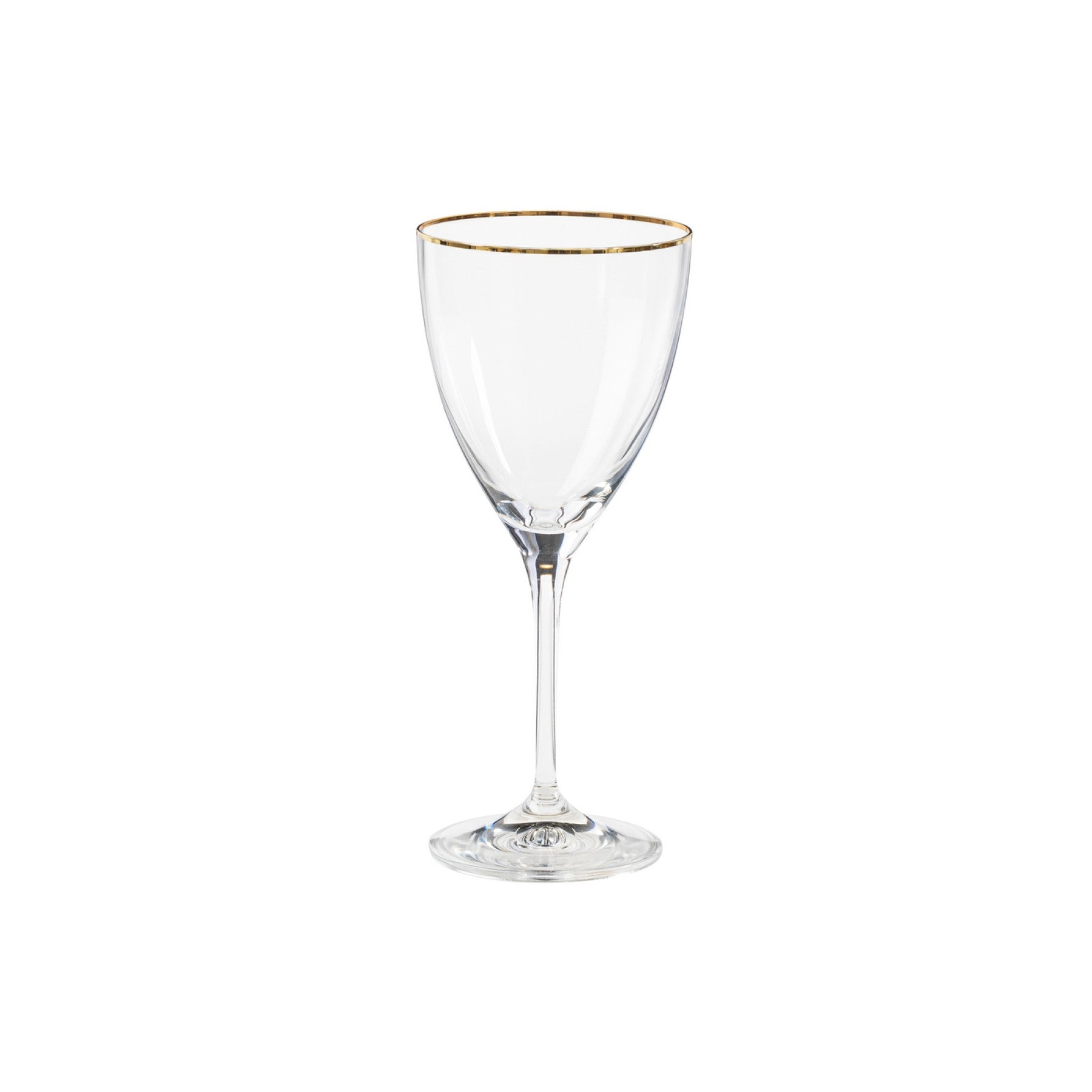 Sensa Collection Wine Glasses 9 oz. with Golden Rim, Set of 6