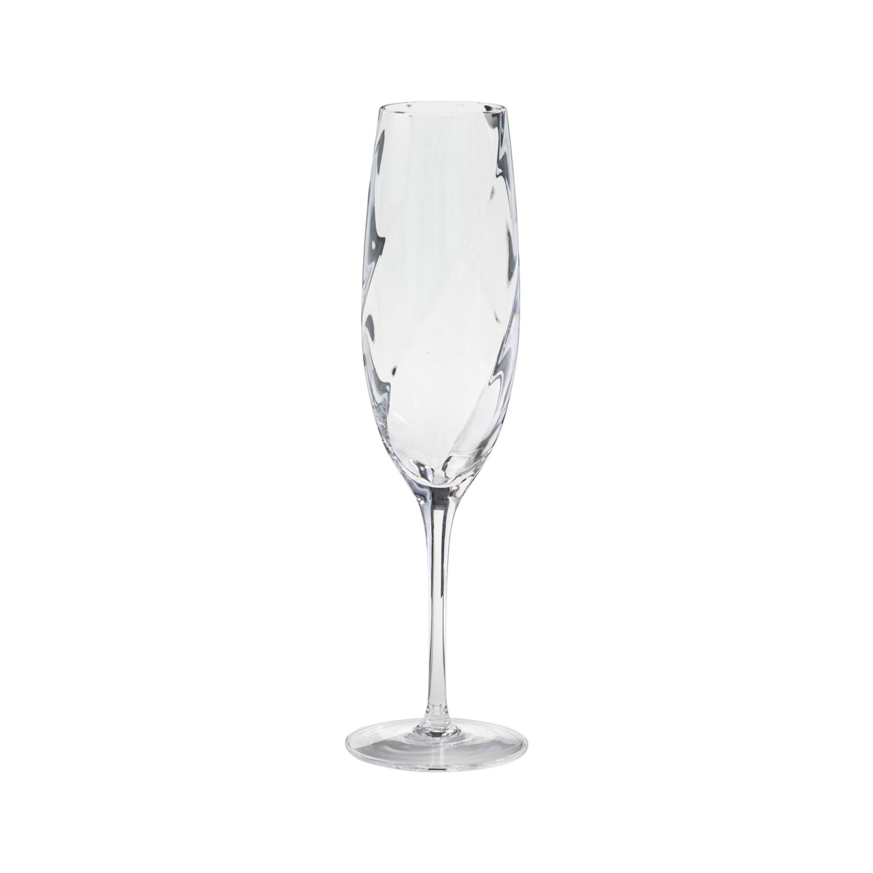 Ottica Collection Flutes 9 oz. in Clear, Set of 6