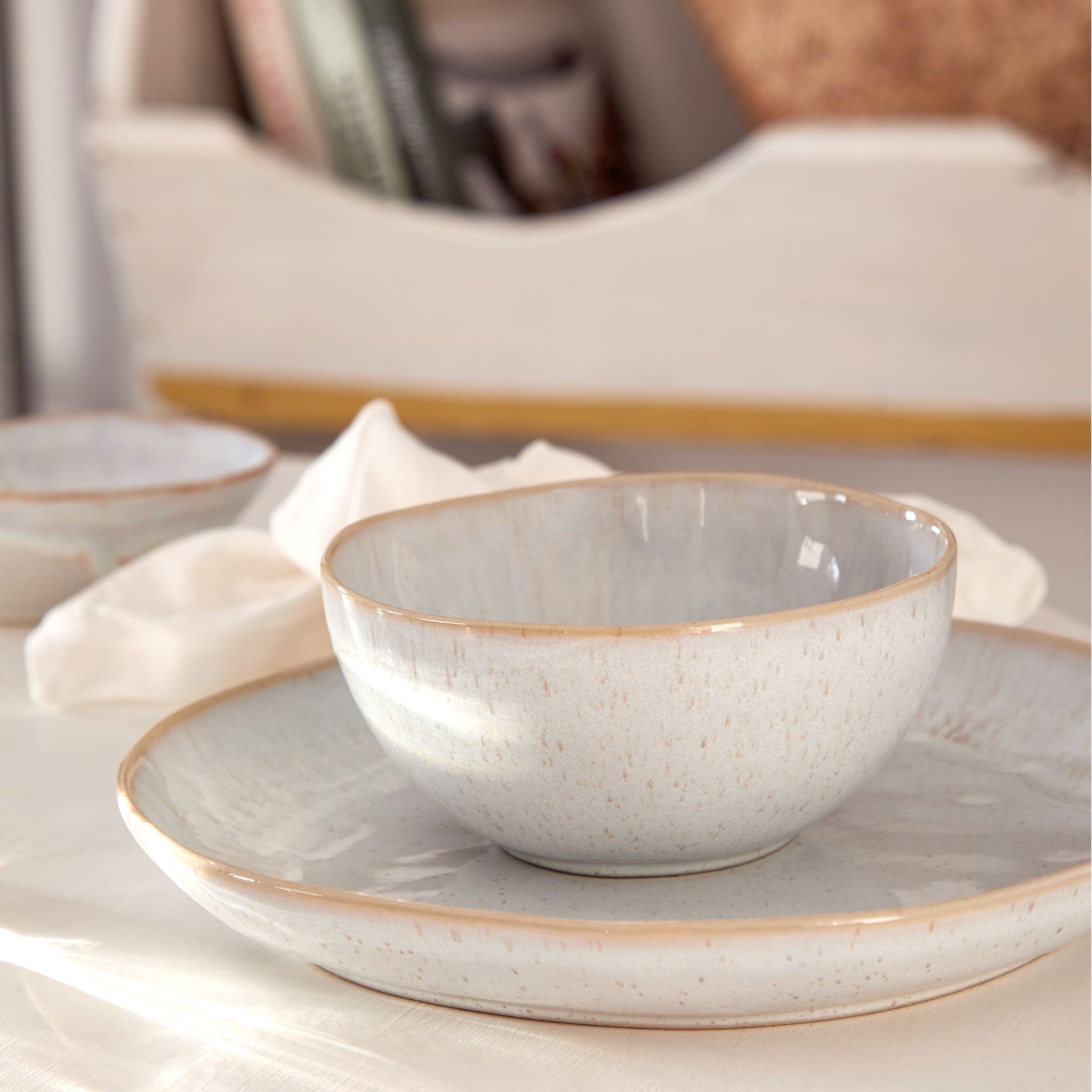 Eivissa Collection fruit Bowls in Sand Beige, Set of 6