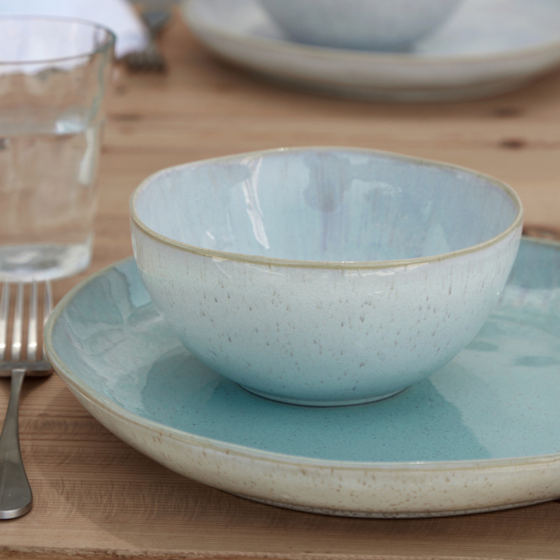 Eivissa Collection Cereal Bowls in Sea Blue, Set of 6