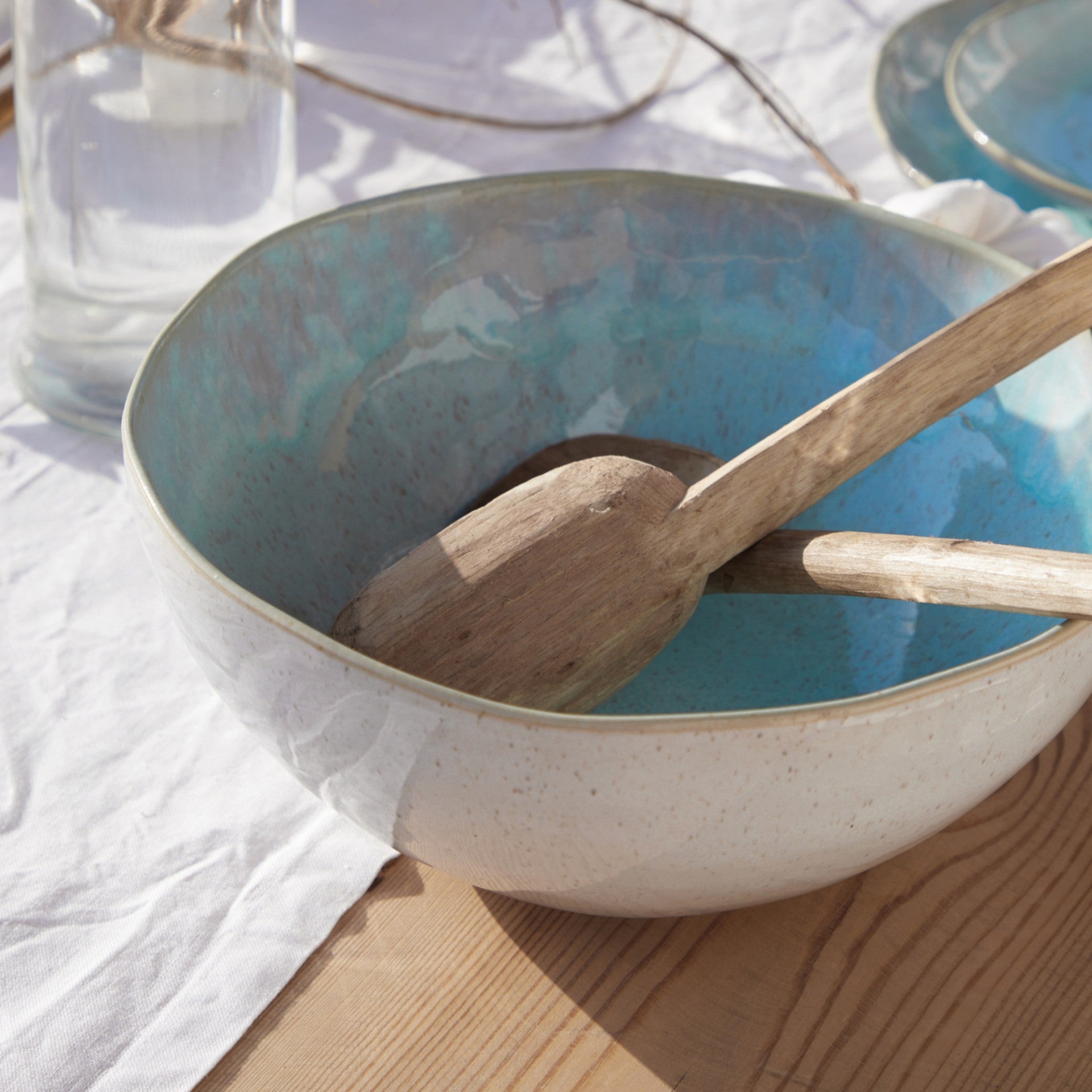 Eivissa Collection Serving Bowl in Sea Blue