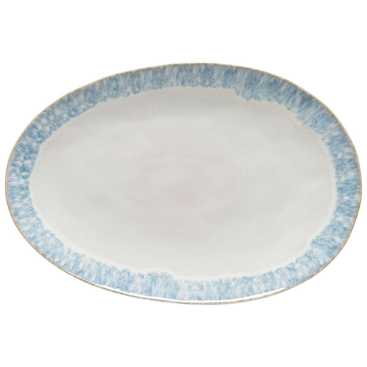 Brisa Collection Oval Platter 16" in Ria Blue