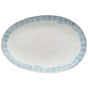 Brisa Collection Oval Platter 16" in Ria Blue